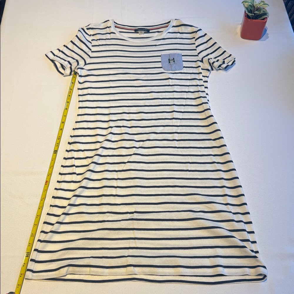 Tommy Hilfiger Striped Short Sleeve Dress